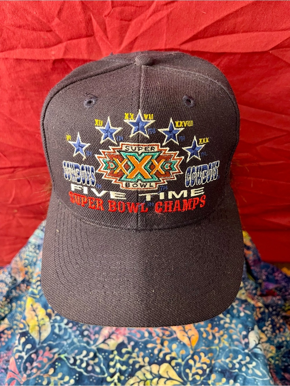 Vintage Annco Professional Dallas Cowboys 1996 5X Super Bowl Champs Snapback Cap